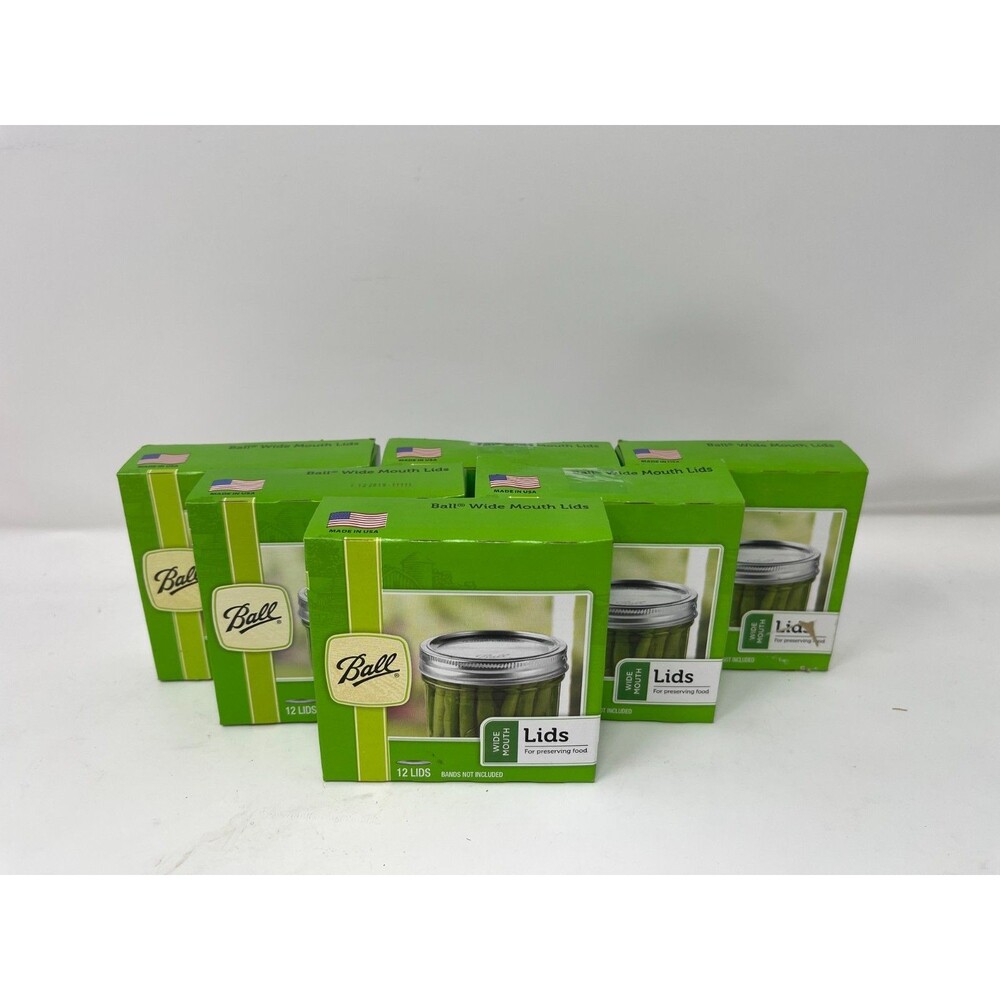 144 BALL Small x72 + Wide x72 Mouth Mason Canning Jar Lids MADE IN USA New - Picture 2 of 7